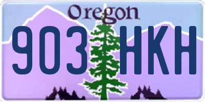 OR license plate 903HKH