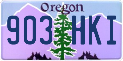 OR license plate 903HKI