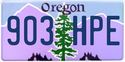 OR license plate 903HPE