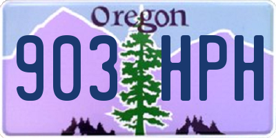 OR license plate 903HPH