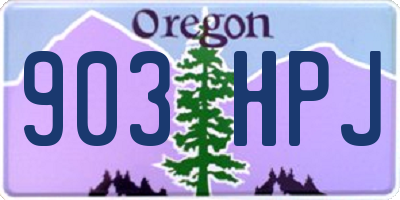 OR license plate 903HPJ