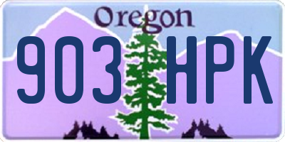 OR license plate 903HPK