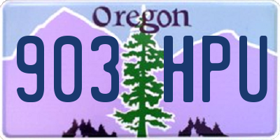 OR license plate 903HPU