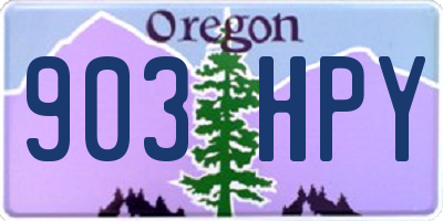OR license plate 903HPY