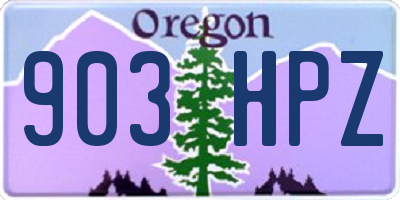 OR license plate 903HPZ