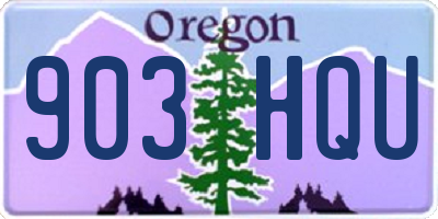 OR license plate 903HQU