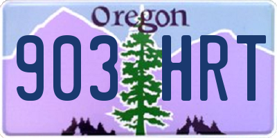 OR license plate 903HRT