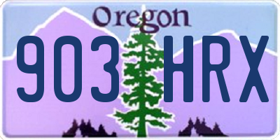 OR license plate 903HRX