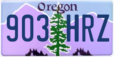 OR license plate 903HRZ