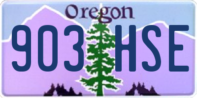 OR license plate 903HSE