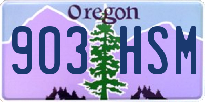 OR license plate 903HSM