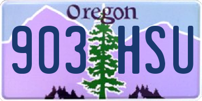 OR license plate 903HSU