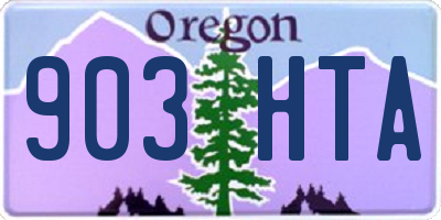 OR license plate 903HTA