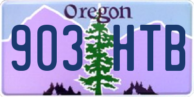 OR license plate 903HTB