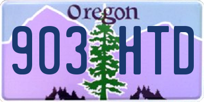 OR license plate 903HTD