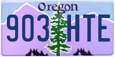 OR license plate 903HTE