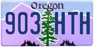 OR license plate 903HTH