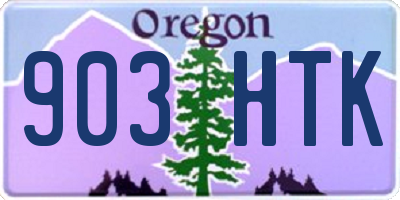 OR license plate 903HTK