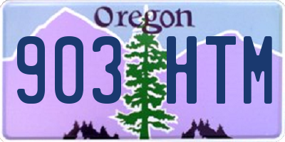 OR license plate 903HTM