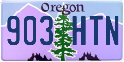OR license plate 903HTN