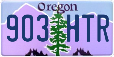 OR license plate 903HTR