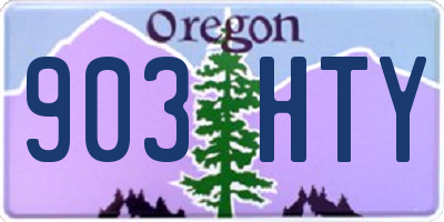 OR license plate 903HTY