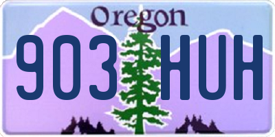 OR license plate 903HUH