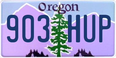 OR license plate 903HUP