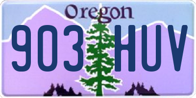 OR license plate 903HUV