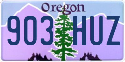 OR license plate 903HUZ