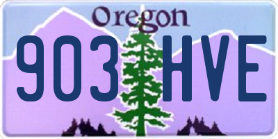 OR license plate 903HVE