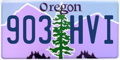 OR license plate 903HVI