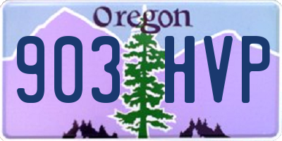 OR license plate 903HVP