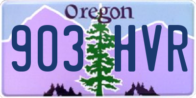 OR license plate 903HVR