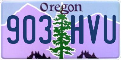 OR license plate 903HVU