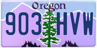 OR license plate 903HVW
