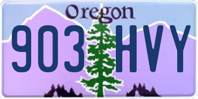 OR license plate 903HVY