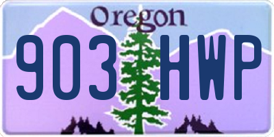 OR license plate 903HWP