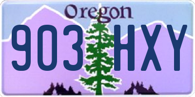 OR license plate 903HXY