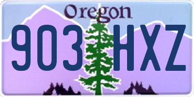 OR license plate 903HXZ