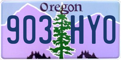 OR license plate 903HYO