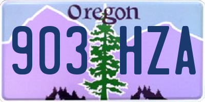 OR license plate 903HZA