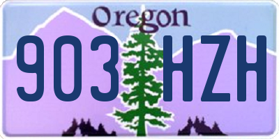 OR license plate 903HZH