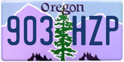 OR license plate 903HZP