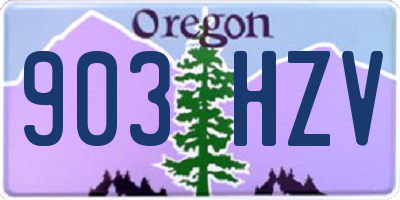OR license plate 903HZV