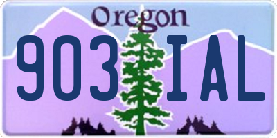 OR license plate 903IAL