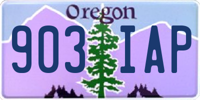 OR license plate 903IAP