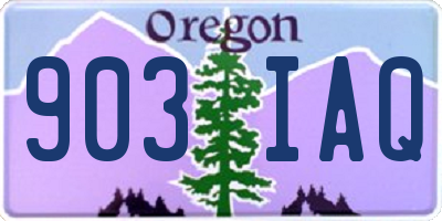 OR license plate 903IAQ