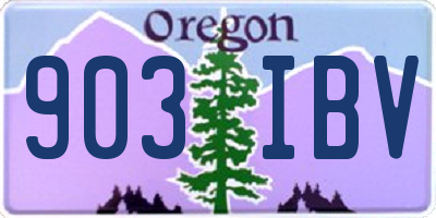 OR license plate 903IBV