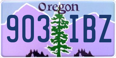 OR license plate 903IBZ